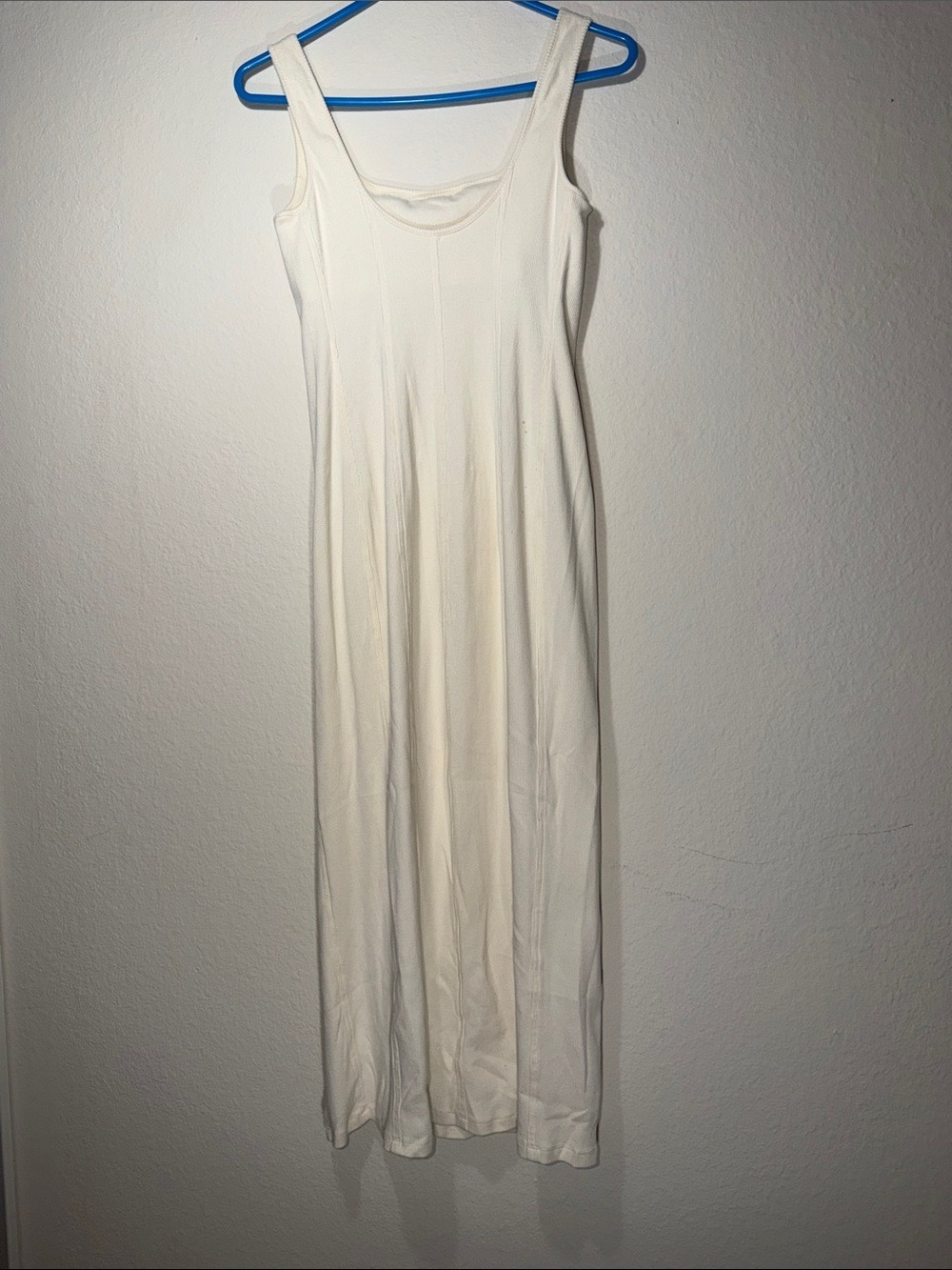 Kenneth Cole Cream Sleeveless Maxi Dress with Side Slit - Picture 7 of 7